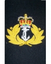 Medium Embroidered Badge - Navy